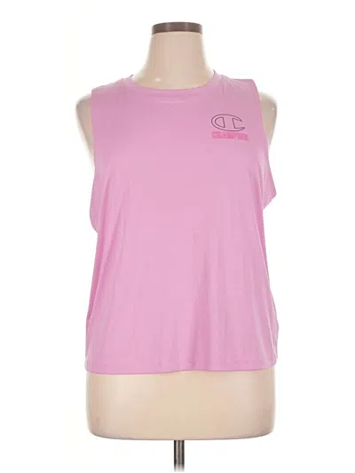 Pre-owned Champion Sleeveless Top Pink Halter Neckline Tops
