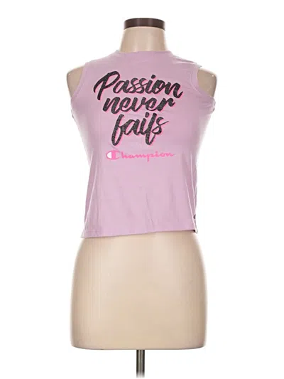 Pre-owned Champion Sleeveless Top Pink Halter Neckline Tops