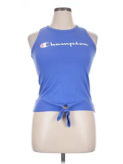 Pre-owned Champion Sleeveless T-shirt In Blue