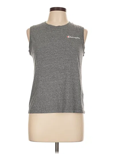 Pre-owned Champion Sleeveless T-shirt In Gray