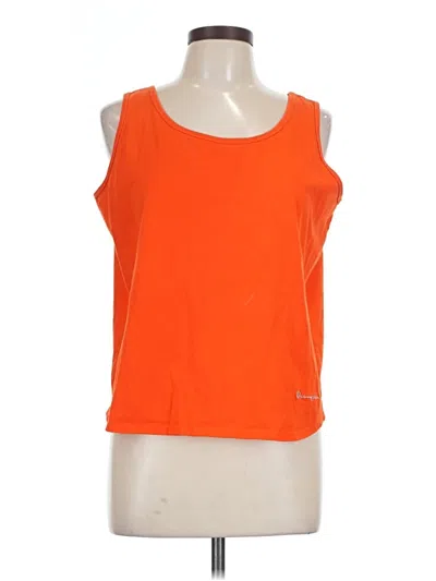 Pre-owned Champion Sleeveless T-shirt In Orange