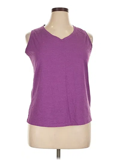 Pre-owned Champion Sleeveless T-shirt In Purple