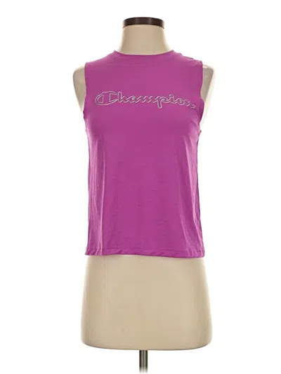 Pre-owned Champion Sleeveless T-shirt In Purple