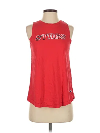 Pre-owned Champion Sleeveless T-shirt In Red