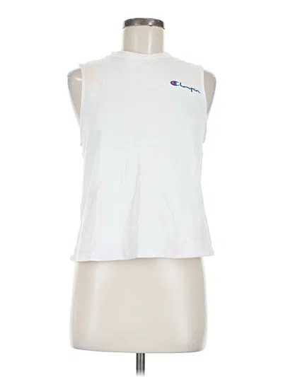 Pre-owned Champion Sleeveless T-shirt In White