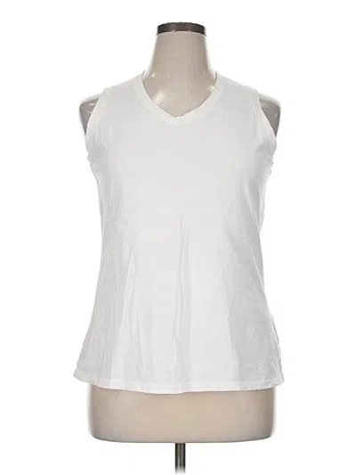 Pre-owned Champion Sleeveless T-shirt In White