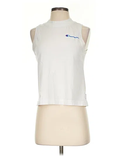 Pre-owned Champion Sleeveless T-shirt In White