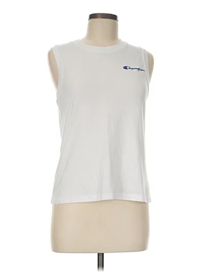 Pre-owned Champion Sleeveless T-shirt In White