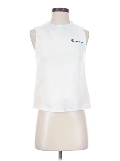 Pre-owned Champion Sleeveless T-shirt In White