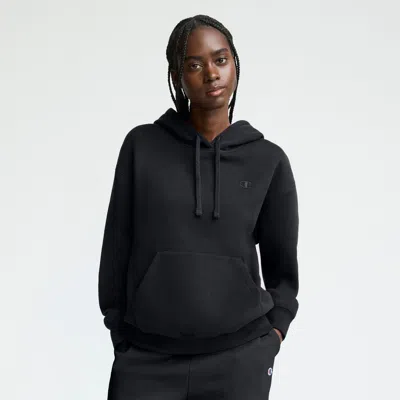 Champion Small C Freshman Powerblend Hoodie In Black