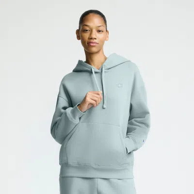 Champion Small C Freshman Powerblend Hoodie In Blue