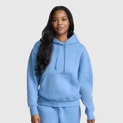 Champion Small C Freshman Powerblend Hoodie In Riviera