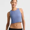 Champion Soft Touch Ribbed Cropped Tank Top, C Logo In Blue