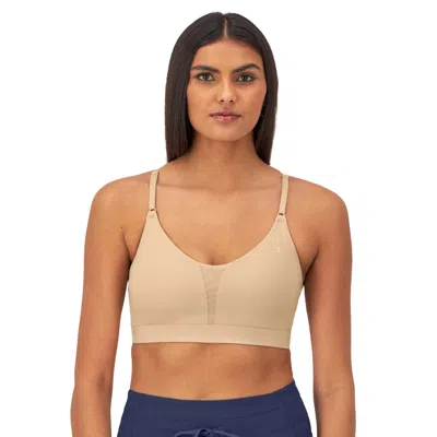 Champion Soft Touch Sports Bra, Tonal C Logo In White