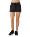 Champion Soft Touch Sweat Shorts Women's Black Stretch Drawstring Fts1375 In Black