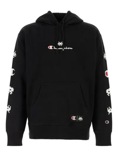 Champion Invaders Space Hooded Sweater In Black