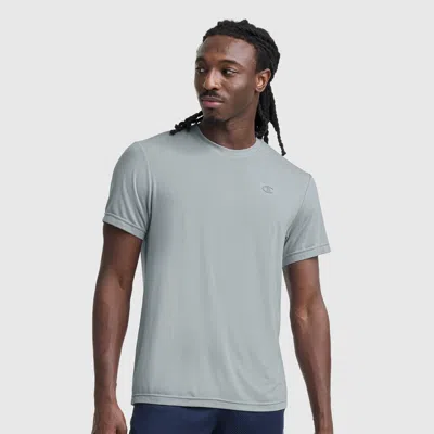 Champion Sport Crewneck T-shirt, Script Logo In Blue