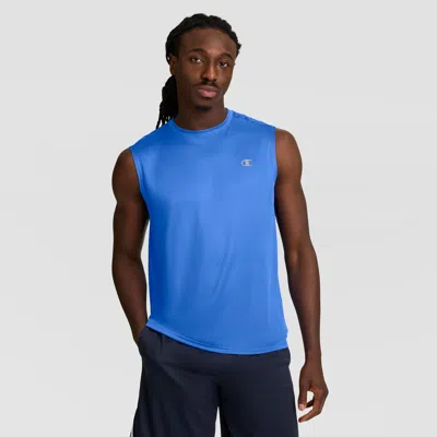 Champion Sport Muscle Tank, Reflective C Logo In Blue