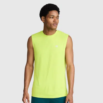 Champion Sport Muscle Tank, Reflective C Logo In Wild Lime