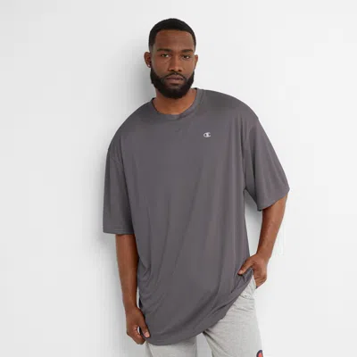 Champion Sport T-shirt, Reflective C Logo - Big & Tall In Gray