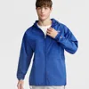 Champion Stadium Packable Jacket, Script Logo In Blue