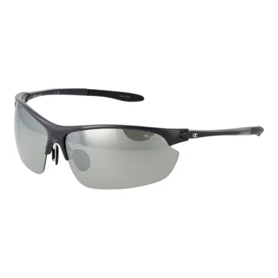 Champion Blue Stainless Steel Sunglasses In Gray