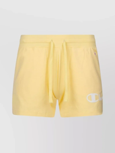 Champion Stretchy Waistband Comfort Shorts In Yellow