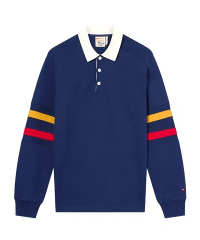 CHAMPION STRIPE-DETAIL LONG-SLEEVE POLO SHIRT
