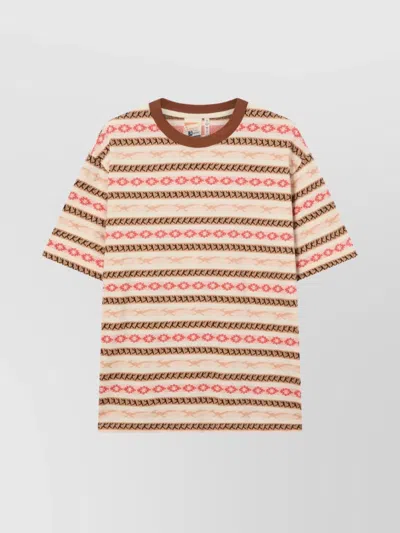 Champion Striped Crewneck T-shirt Ghost Ranch In Multi