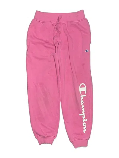 Pre-owned Champion Kids' Sweatpants In Pink
