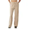 Champion Sweatpants Womens Beige Fleece Wide Leg Drawstring Waist Fts1291 In Neutral