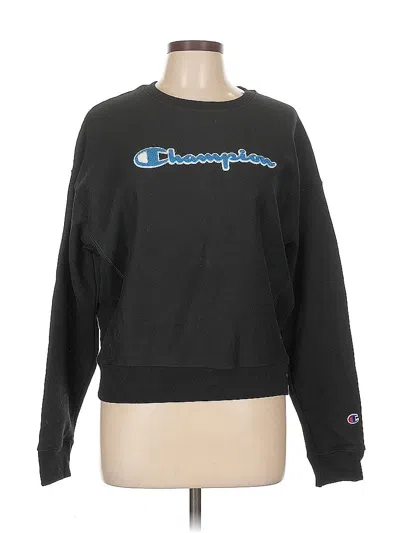 Pre-owned Champion Sweatshirt In Black
