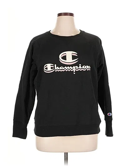 Pre-owned Champion Sweatshirt In Black