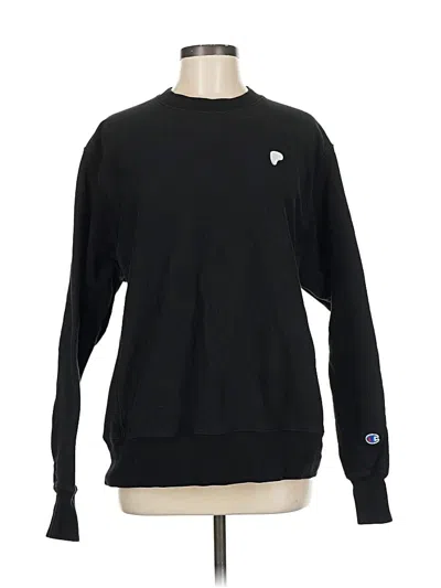 Pre-owned Champion Sweatshirt In Black