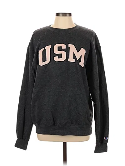 Pre-owned Champion Sweatshirt In Black