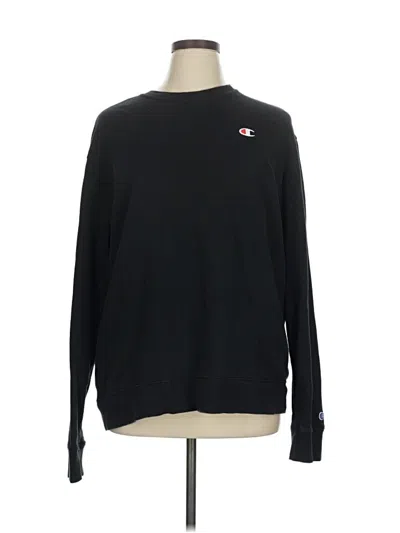 Pre-owned Champion Sweatshirt In Black