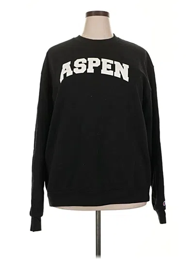 Pre-owned Champion Sweatshirt In Black