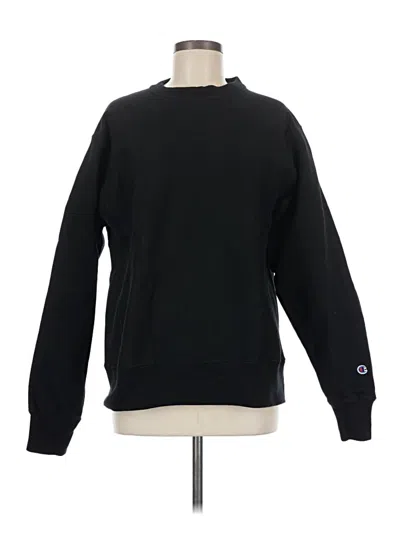 Pre-owned Champion Sweatshirt In Black