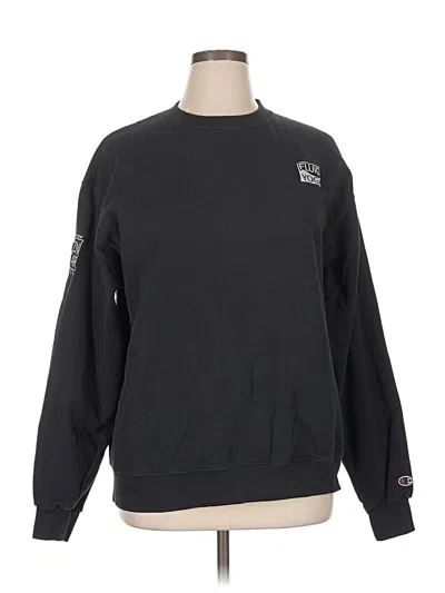 Pre-owned Champion Sweatshirt In Black