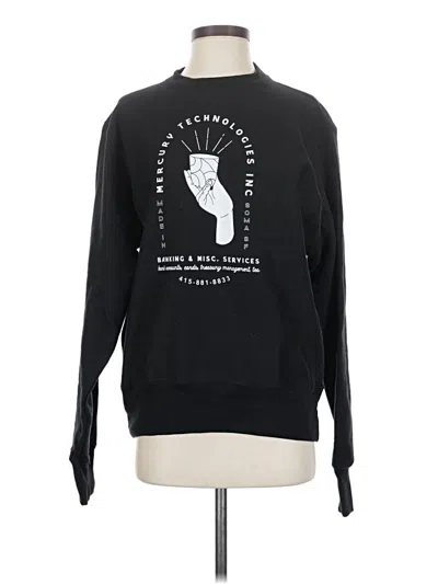 Pre-owned Champion Sweatshirt In Black