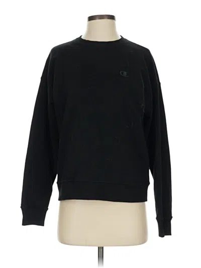 Pre-owned Champion Sweatshirt In Black