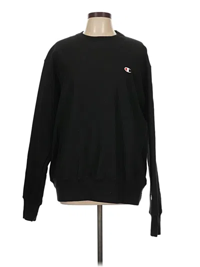 Pre-owned Champion Sweatshirt In Black