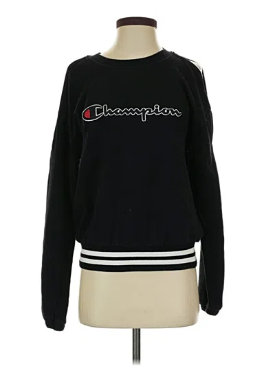 Pre-owned Champion Sweatshirt In Black