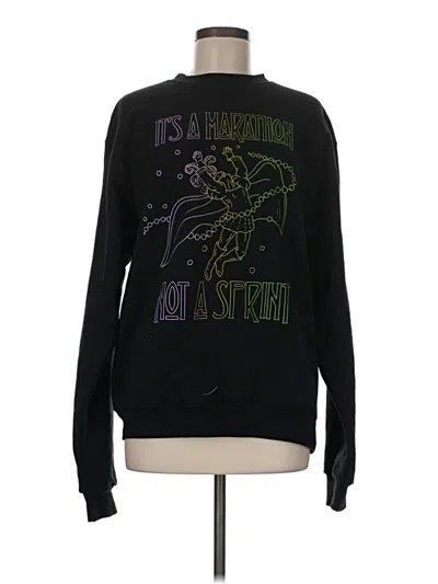 Pre-owned Champion Sweatshirt In Black