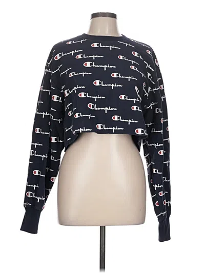 Pre-owned Champion Sweatshirt In Black