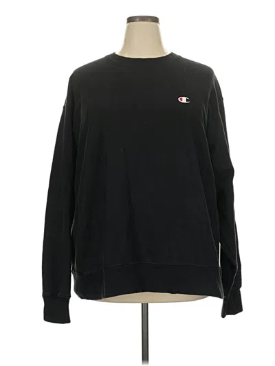 Pre-owned Champion Sweatshirt In Black