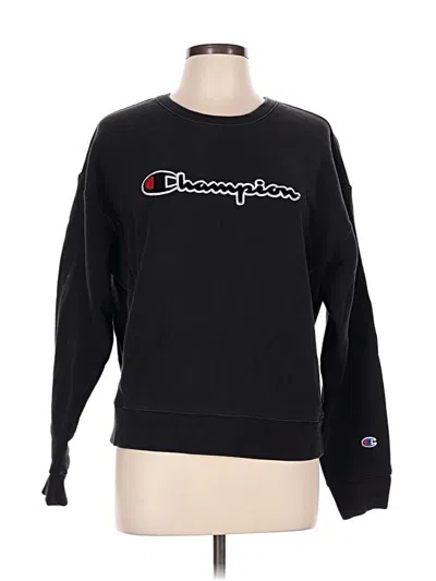 Pre-owned Champion Sweatshirt In Black