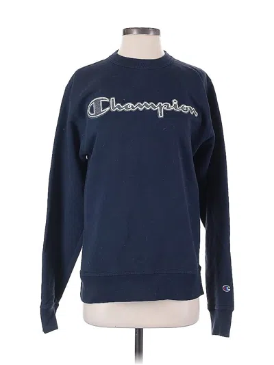 Pre-owned Champion Sweatshirt In Blue
