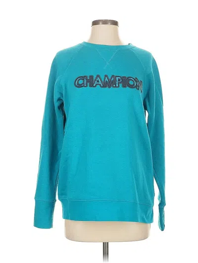 Pre-owned Champion Sweatshirt In Blue