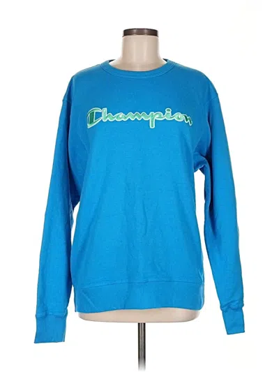 Pre-owned Champion Sweatshirt In Blue